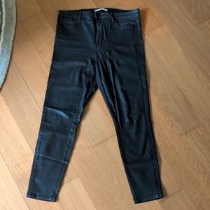 Sam Edelman Black Skinny Coated Jeans